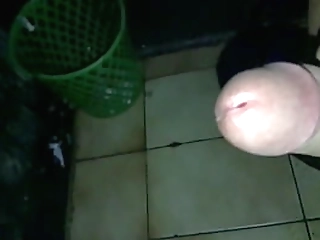 redhead asian shemale in jean shorts gets her hairy cock